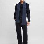 Maglia scollo a V 50506042 10255193 01 404 BOSS Dark blue 