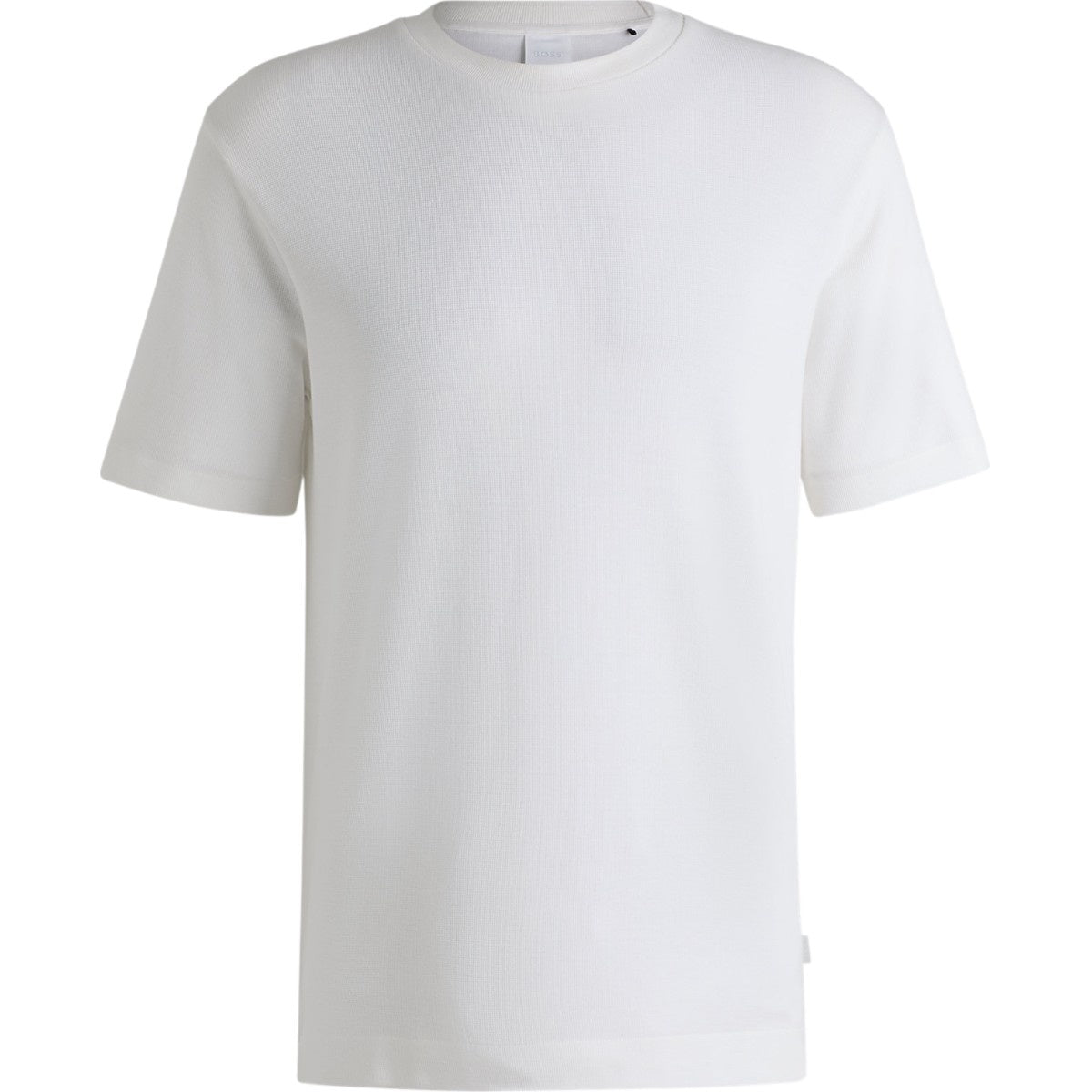 T-Shirt manica corta in filo di cotone 50536795 10271422 01 100 BOSS White 