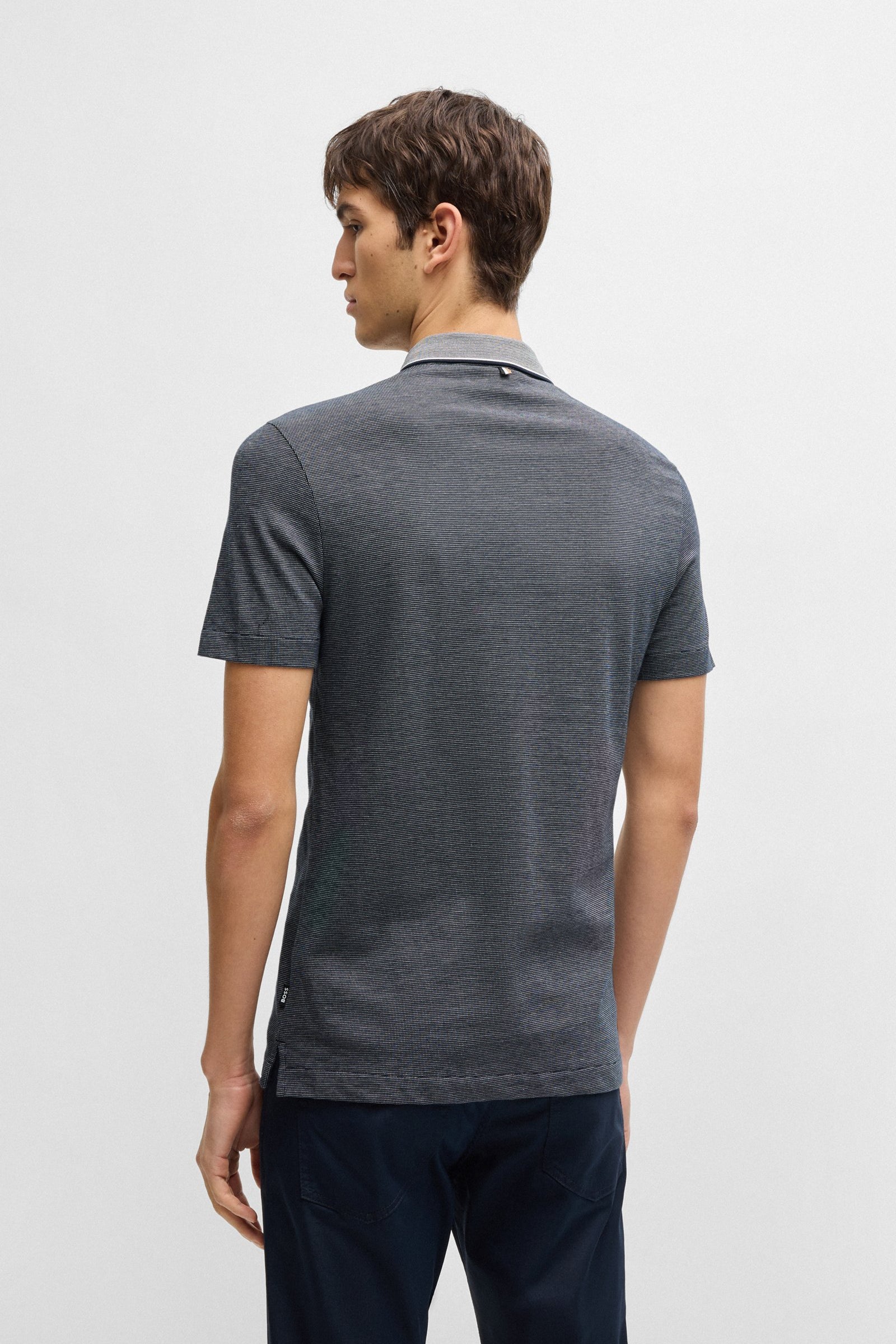Polo manica corta 50536853 10271482 01 404 BOSS Dark blue 