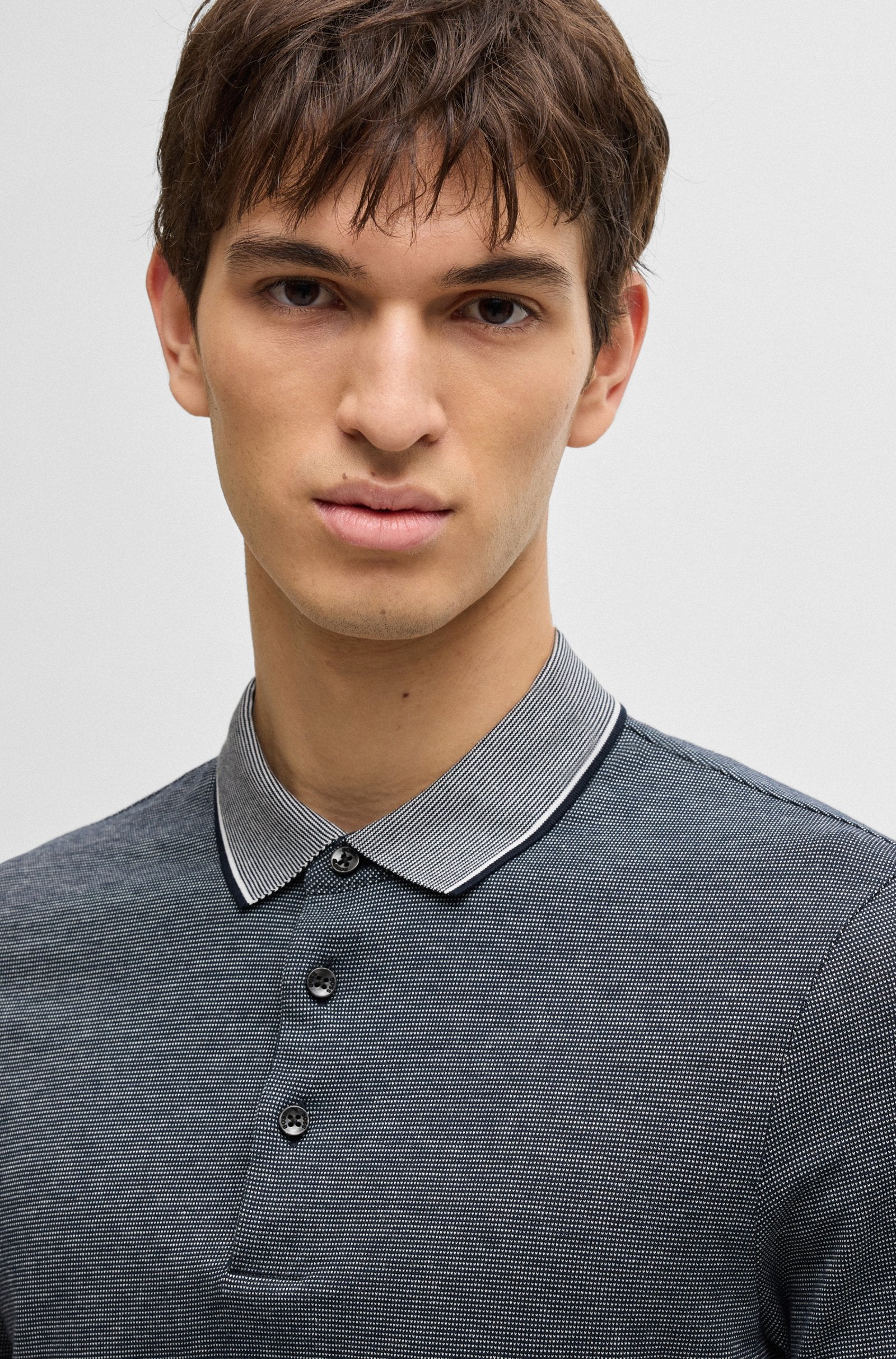 Polo manica corta 50536853 10271482 01 404 BOSS Dark blue 