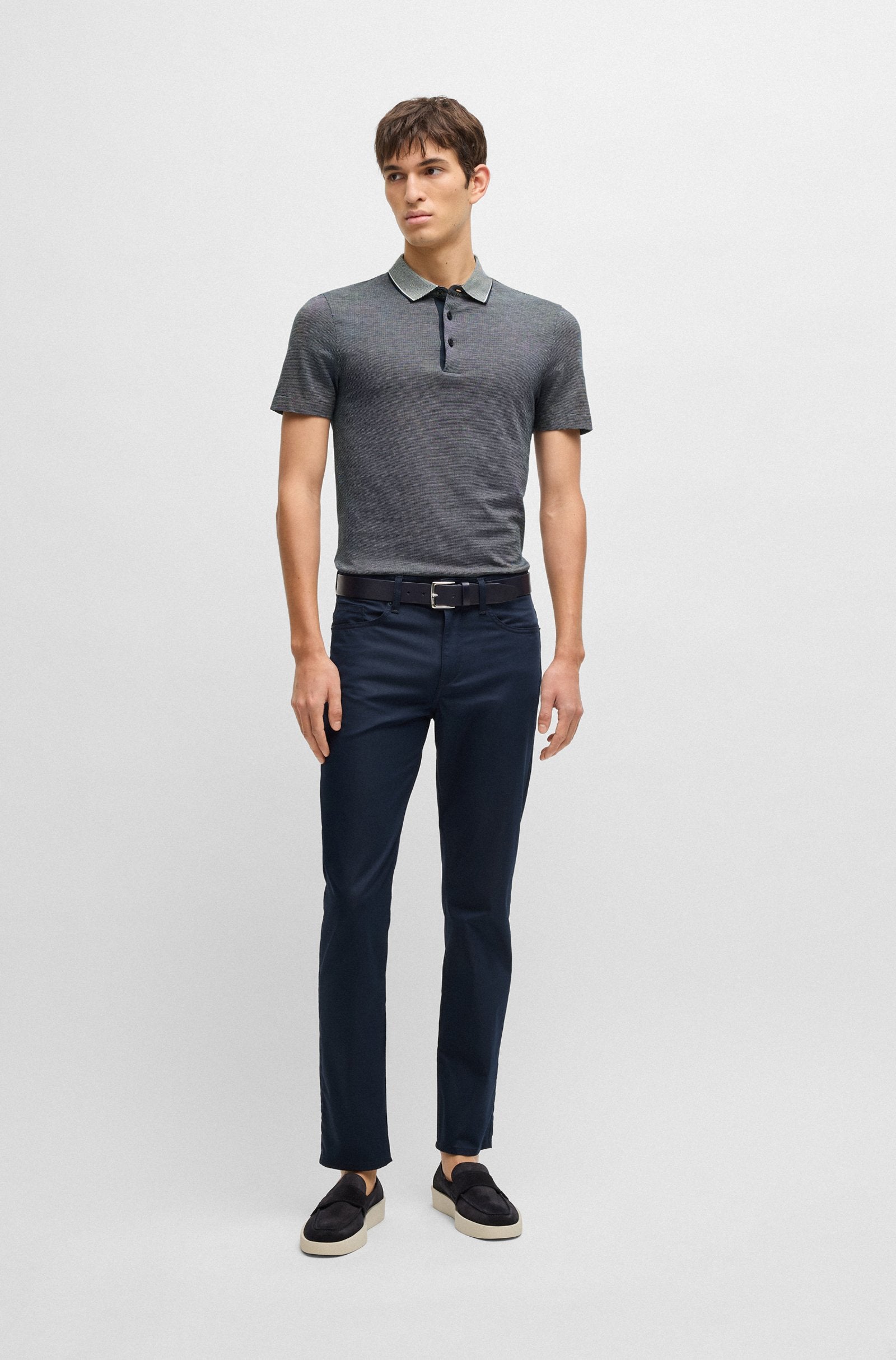 Polo manica corta 50536853 10271482 01 404 BOSS Dark blue 
