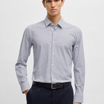 Camicia slim fit in tessuto elasticizzato 50539392 10270753 405 BOSS Dark blue 