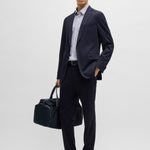 Camicia slim fit in tessuto elasticizzato 50539392 10270753 405 BOSS Dark blue 