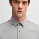 Camicia in microfibra slim 50539403 10270763 01 404 BOSS Dark blue 