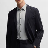 Camicia in microfibra slim 50539403 10270763 01 404 BOSS Dark blue 