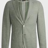 Giacca slim fit con tessutto micromotivo 50540742 10271168 01 311 BOSS Medium green 