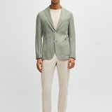 Giacca slim fit con tessutto micromotivo 50540742 10271168 01 311 BOSS Medium green 