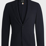 Giacca in seersucker elasticizzato 50540784 10271182 01 404 BOSS Dark blue 
