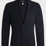 Giacca in seersucker elasticizzato 50540784 10271182 01 404 BOSS Dark blue 