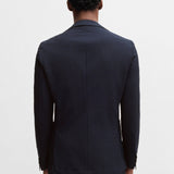 Giacca in seersucker elasticizzato 50540784 10271182 01 404 BOSS Dark blue 