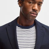 Giacca in seersucker elasticizzato 50540784 10271182 01 404 BOSS Dark blue 