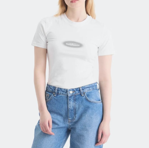 T-Shirt manica corta DOTTED TYPE 2511090 WHITE DAILY PAPER White 