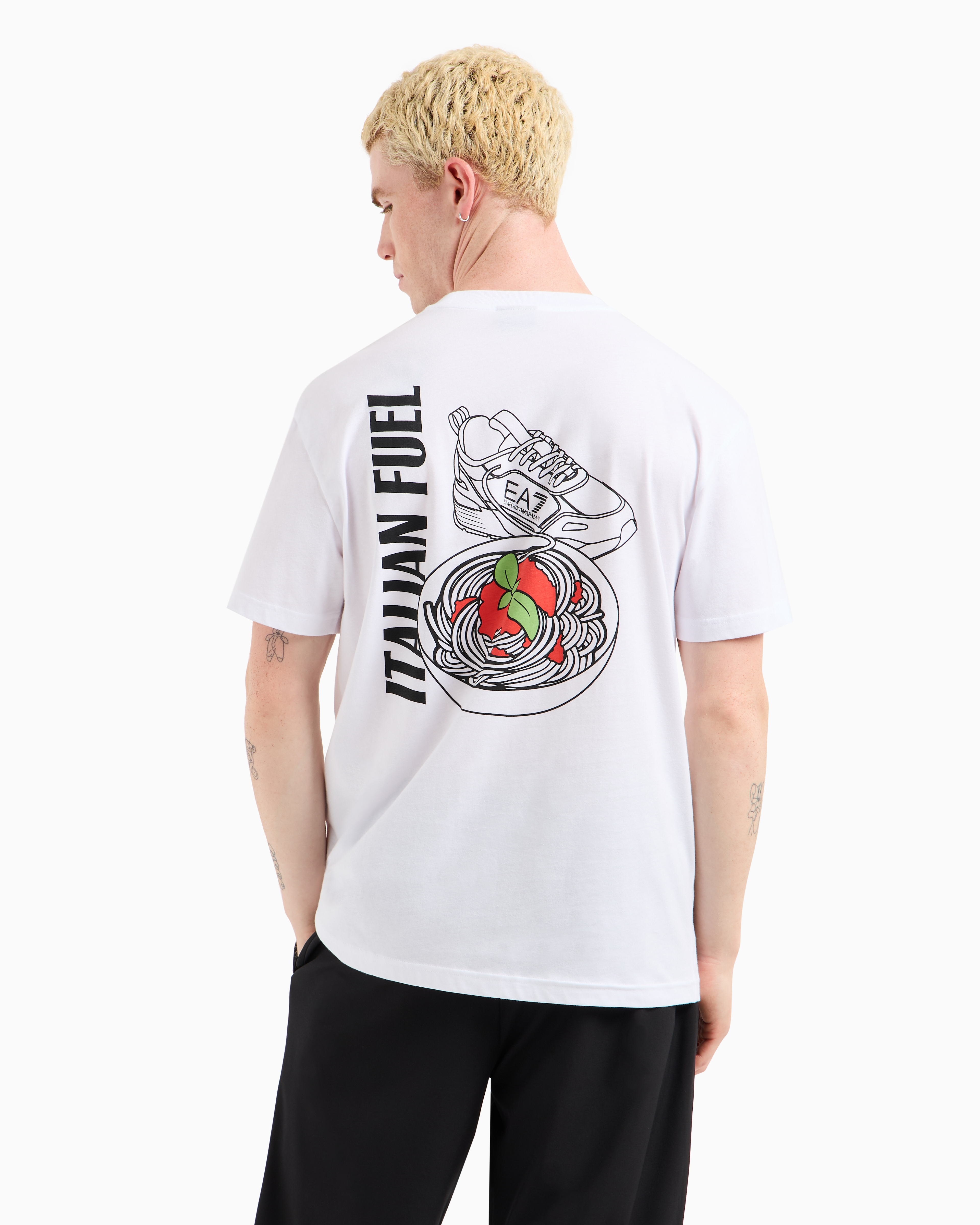 T-Shirt manica corta vestibiltà morbida 7M000118 AF13244 U0002 EA7 White 