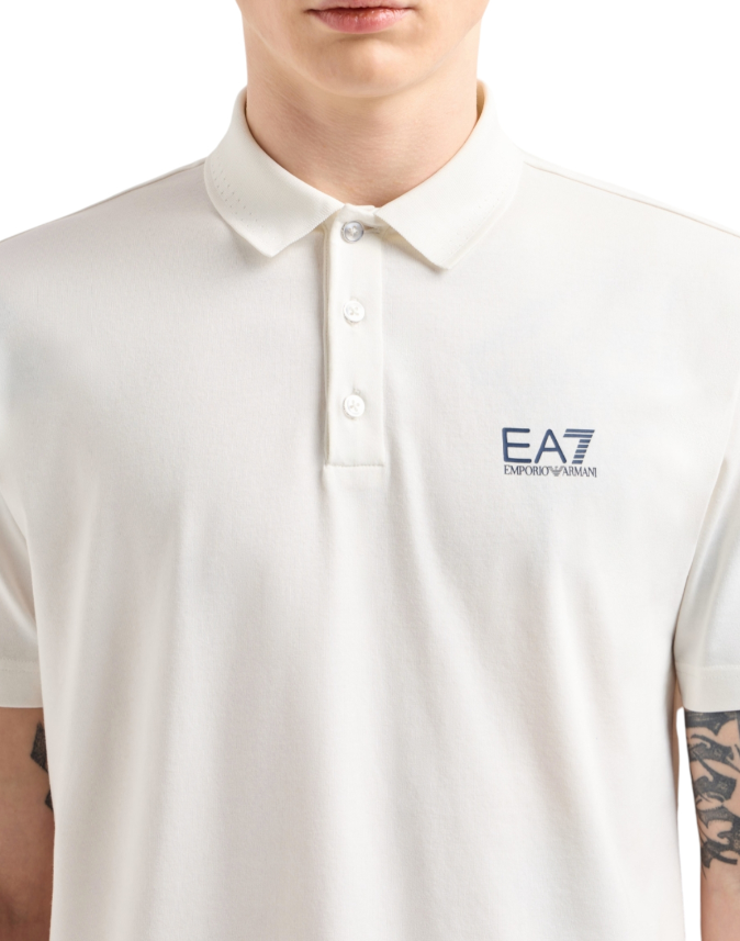 Polo manica corta 7M000181 AF10373 U0002 EA7 White 