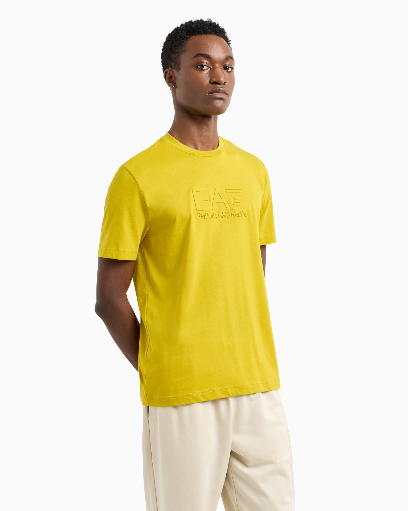T-Shirt manica corta 7M000224 AF10375 U7036 EA7 Yellow 