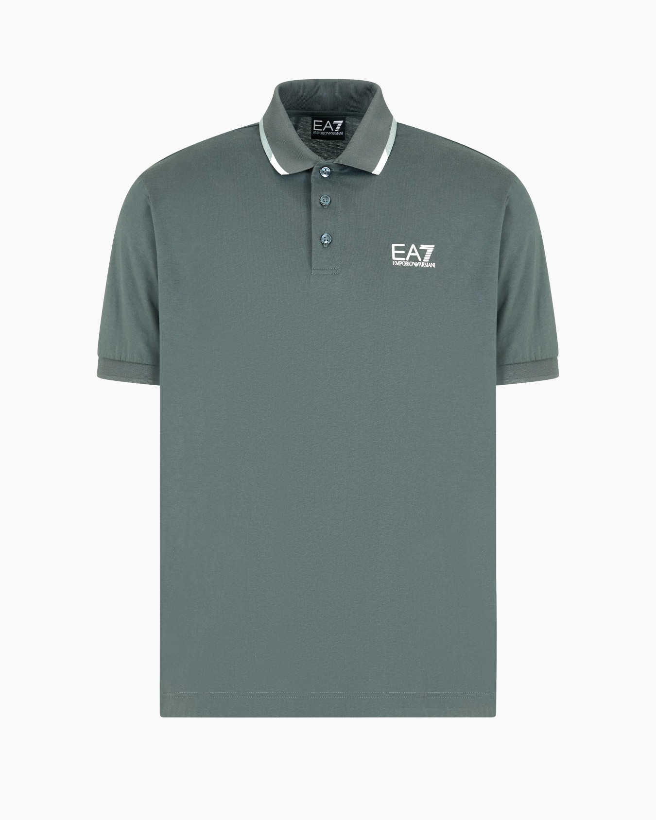 Polo manica corta 7M000277 AF10375 U8109 EA7 Sage 