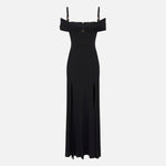 Abito Red Carpet in jersey crêpe con corsetto ABR0851E2 110 ELISABETTA FRANCHI Nero 