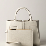 Shopper cvon profili a contrasto BS05A51E2 360 ELISABETTA FRANCHI Avorio 