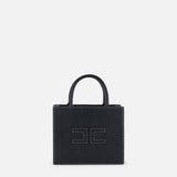 Tote piccola con impunture a contrasto BS08A51E2 110 ELISABETTA FRANCHI Nero 