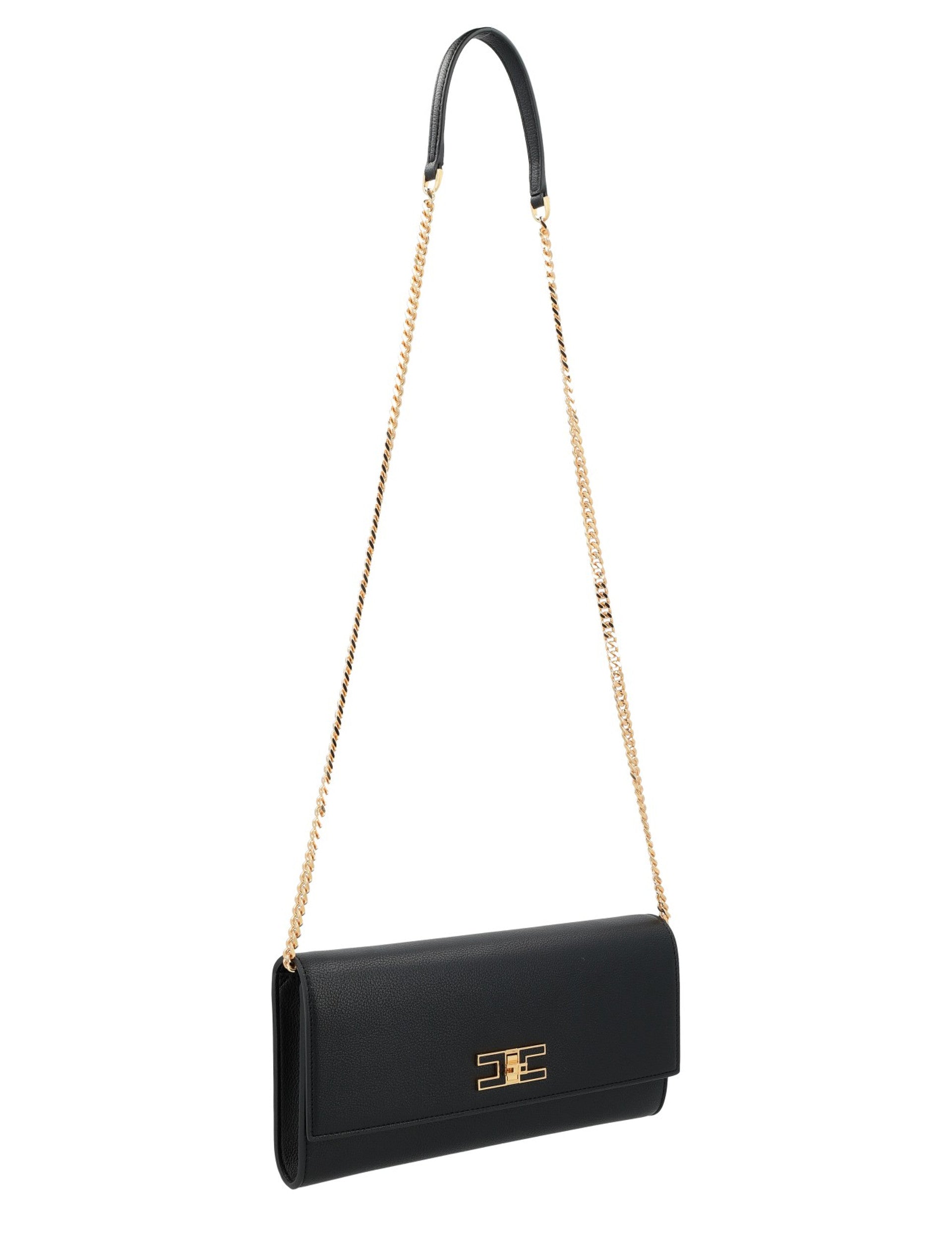 Baguette in ecopelle con catena BS32A51E2 110 ELISABETTA FRANCHI Nero 