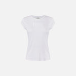 T-shirt in jersey con ricamo MA00451E2 270 ELISABETTA FRANCHI Gesso 