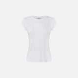 T-shirt in jersey con ricamo MA00451E2 270 ELISABETTA FRANCHI Gesso 