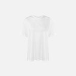 T-shirt in jersey con logo embossed MA60N51E2 270 ELISABETTA FRANCHI Gesso 