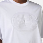 T-shirt in jersey con logo embossed MA60N51E2 270 ELISABETTA FRANCHI Gesso 