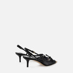 Slingback in nappa e rete SA71L51E2 110 ELISABETTA FRANCHI Nero 