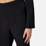 Tailleur doppiopetto in crêpe con bande in raso TP00251E2 110 ELISABETTA FRANCHI Nero 