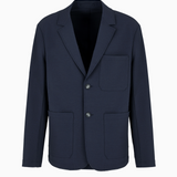 Giacca in seersucker 6D1GA2 1NSCZ 0920 EMPORIO ARMANI Blue navy 