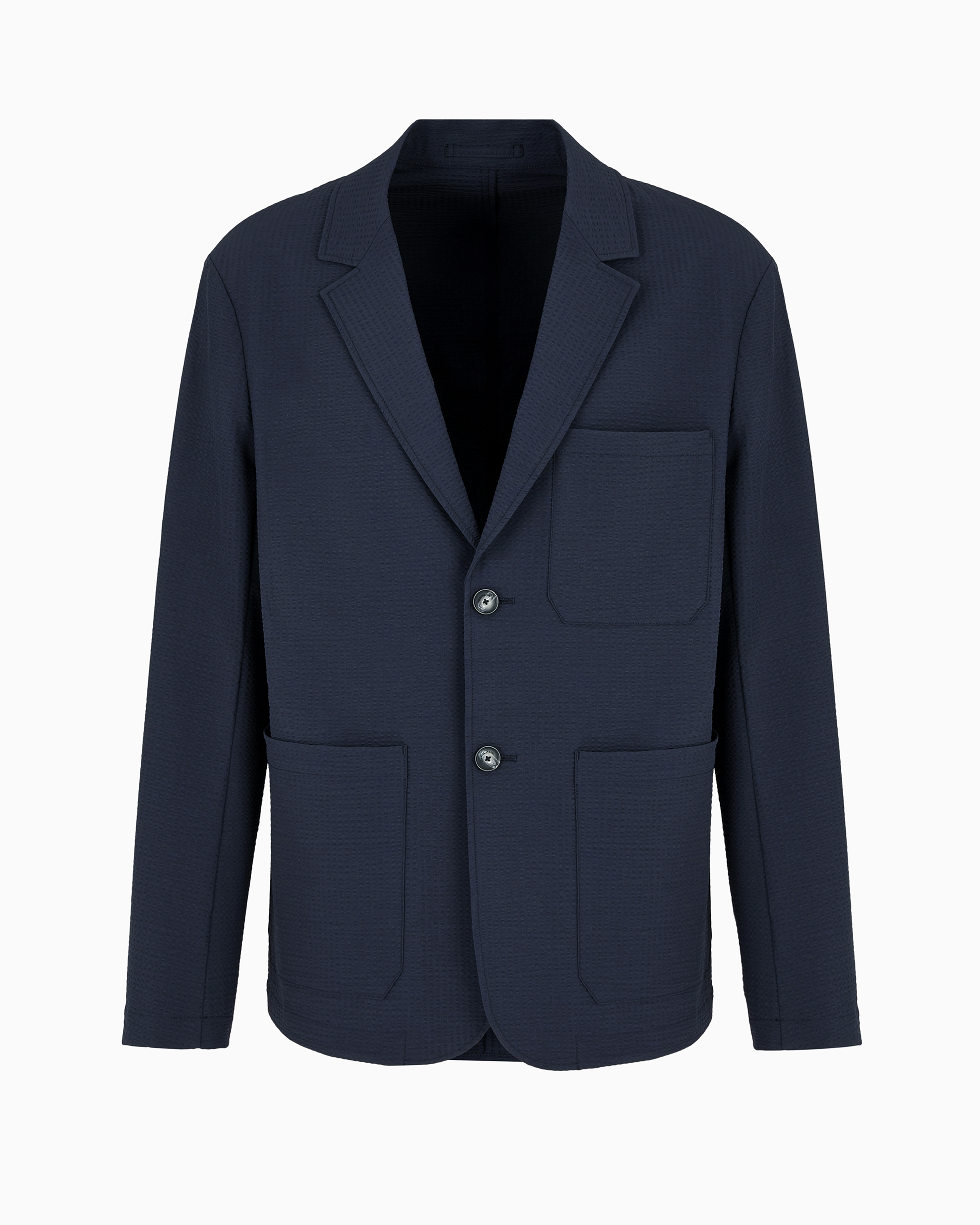 Giacca in seersucker 6D1GA2 1NSCZ 0920 EMPORIO ARMANI Blue navy 