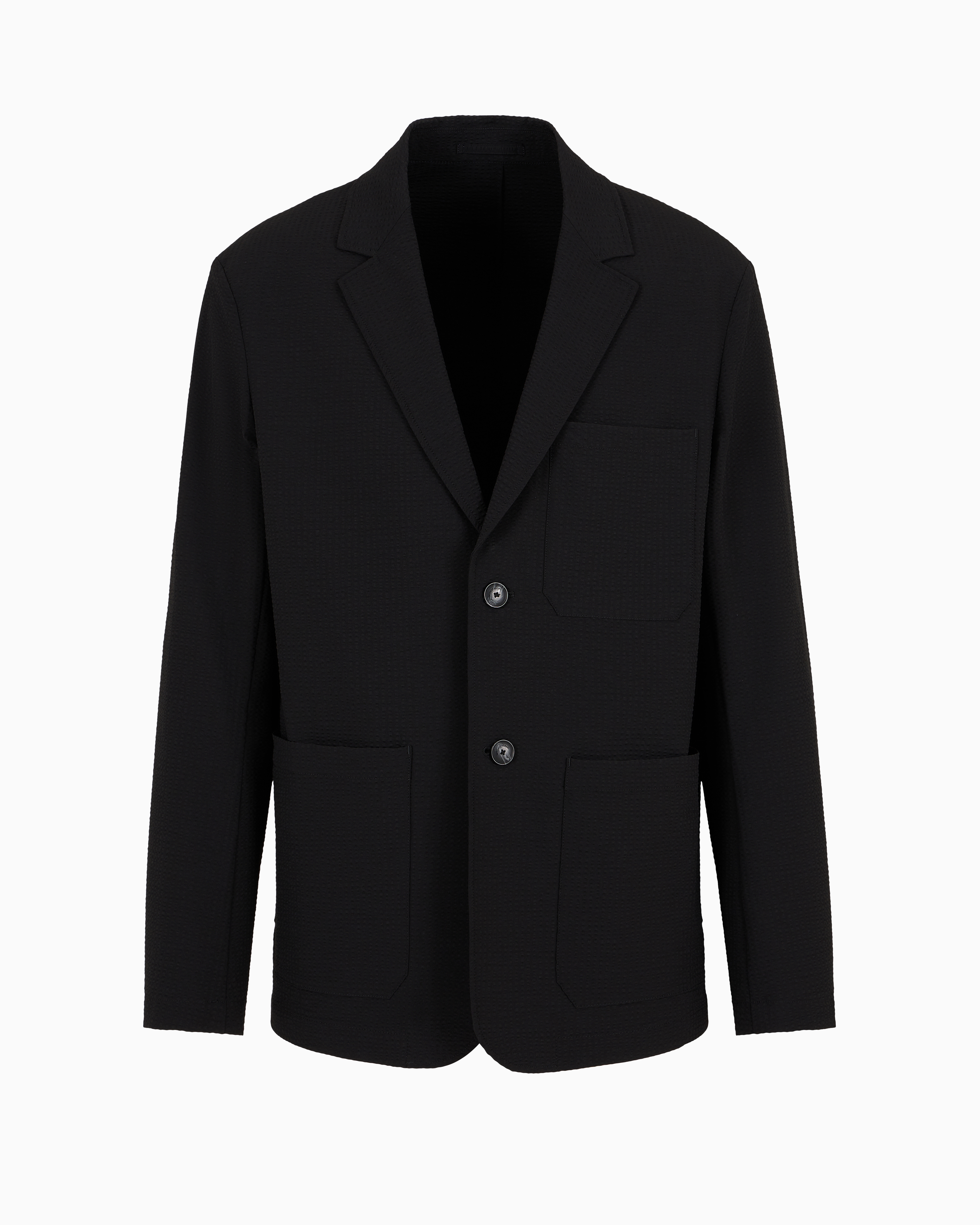 Giacca in seersucker 6D1GA2 1NSCZ 0999 EMPORIO ARMANI Black 