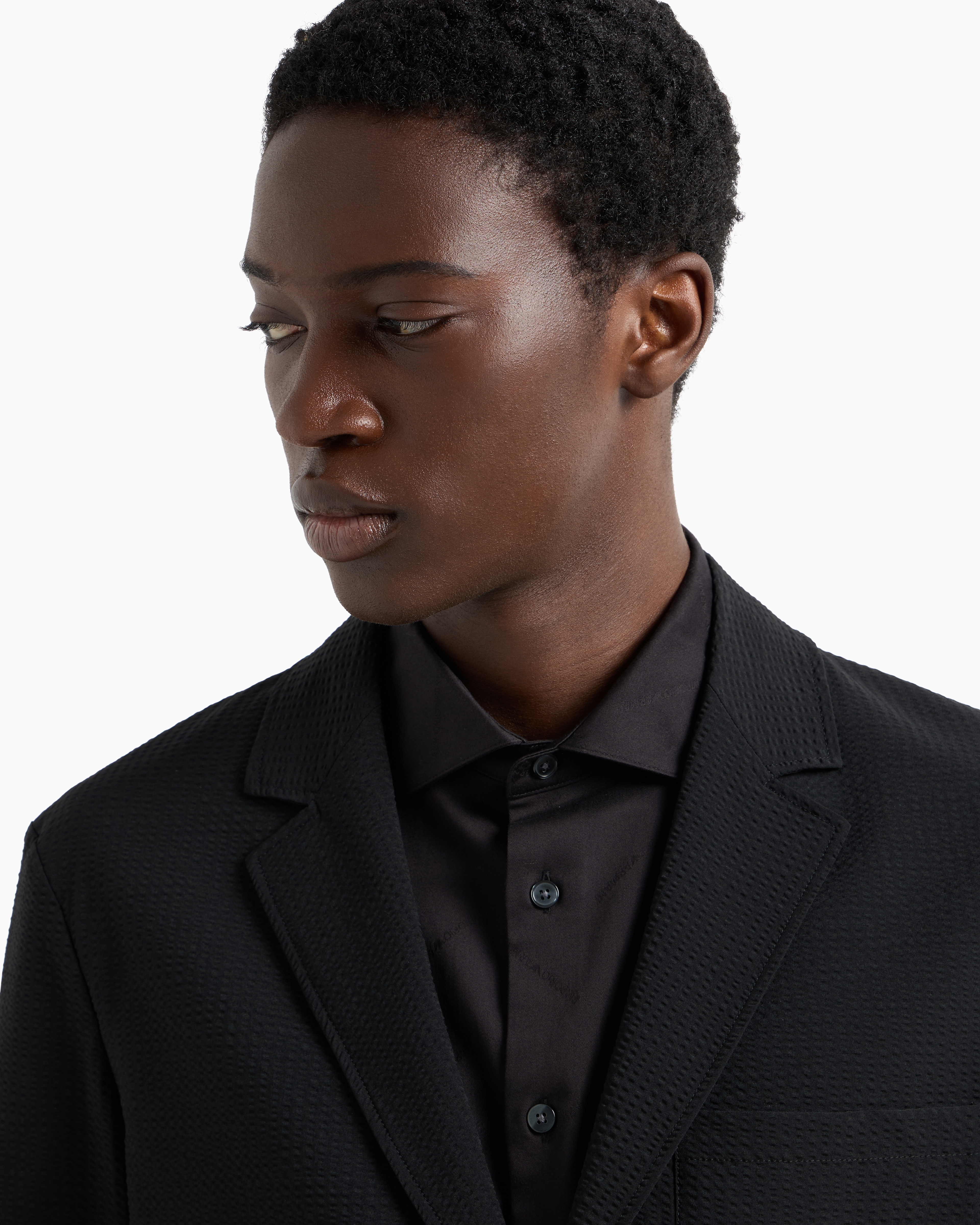 Giacca in seersucker 6D1GA2 1NSCZ 0999 EMPORIO ARMANI Black 