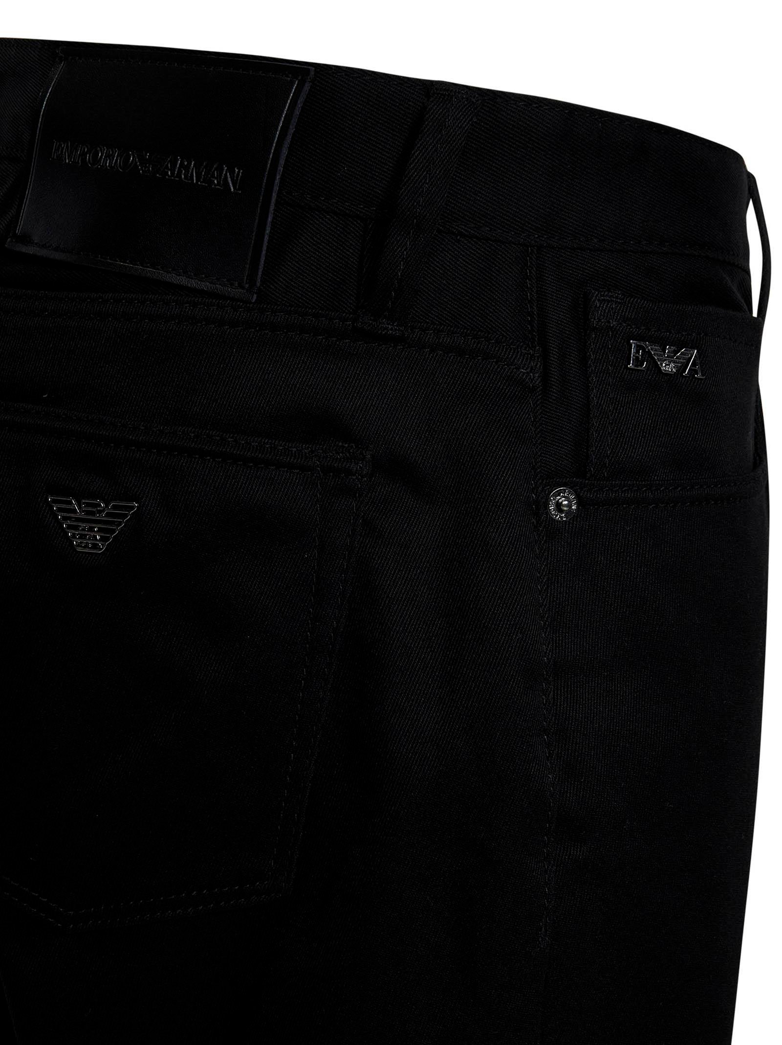 Pantalone 5 tasche in cotone elasticizzato 6D1J75 1NUPZ 0999 EMPORIO ARMANI Nero 