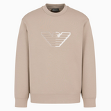 Felpa in jersey con ricamo 6D1M76 1JHSZ 0144 EMPORIO ARMANI Incenso 
