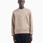 Felpa in jersey con ricamo 6D1M76 1JHSZ 0144 EMPORIO ARMANI Incenso 