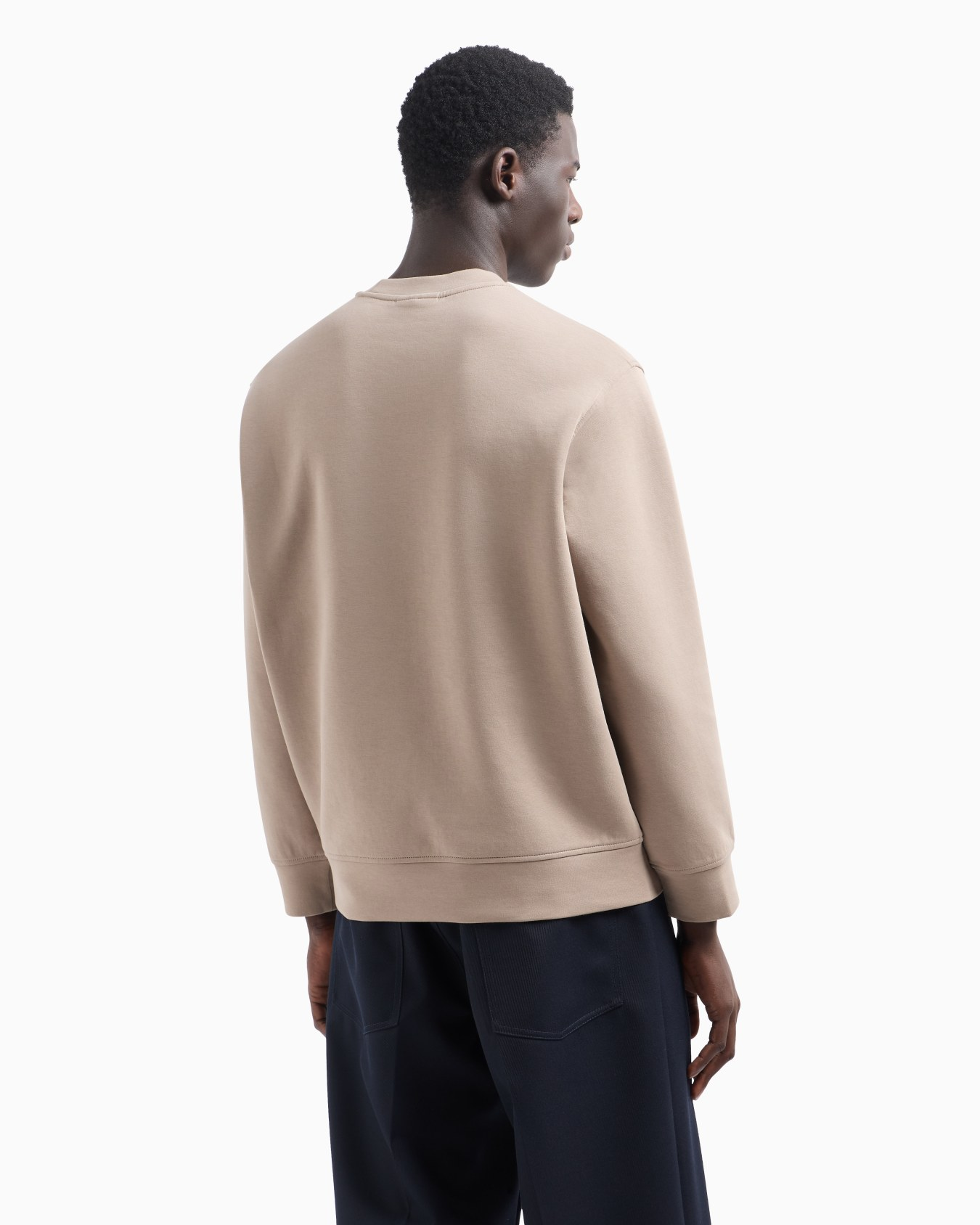 Felpa in jersey con ricamo 6D1M76 1JHSZ 0144 EMPORIO ARMANI Incenso 