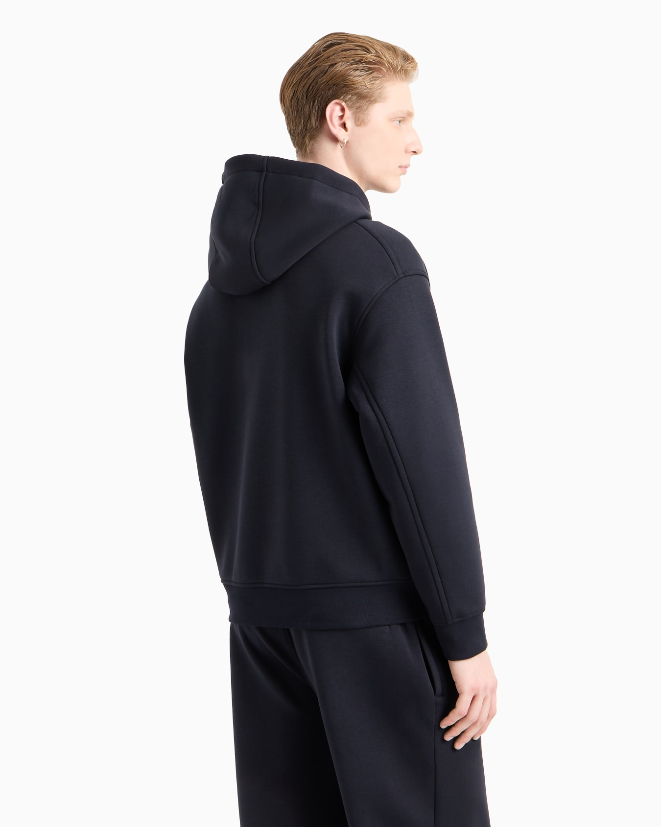 Felpa con zip e cappuccio 6D1M90 1JOTZ 0920 EMPORIO ARMANI Blu navy 