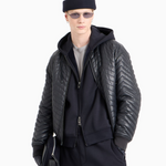 Felpa con zip e cappuccio 6D1M90 1JOTZ 0920 EMPORIO ARMANI Blu navy 