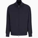 Felpa full zip con lettering a rilievo 6D1MA8 1JHSZ 0920 EMPORIO ARMANI Blue 