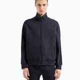Felpa full zip con lettering a rilievo 6D1MA8 1JHSZ 0920 EMPORIO ARMANI Blue 