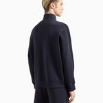 Felpa full zip con lettering a rilievo 6D1MA8 1JHSZ 0920 EMPORIO ARMANI Blue 