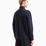 Felpa full zip con lettering a rilievo 6D1MA8 1JHSZ 0920 EMPORIO ARMANI Blue 