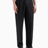Pantalone in seersucker 6D1PH9 1NSCZ 0999 EMPORIO ARMANI Nero 