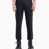 Jogger in jersey con banda laterale logata 6D1PK3 1JHSZ 0920 EMPORIO ARMANI Blu navy 