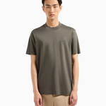 T-Shirt manica corta girocollo con logo flock 6D1TR3 1JOSZ 0661 EMPORIO ARMANI Eagle chimera 