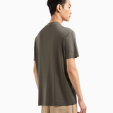 T-Shirt manica corta girocollo con logo flock 6D1TR3 1JOSZ 0661 EMPORIO ARMANI Eagle chimera 