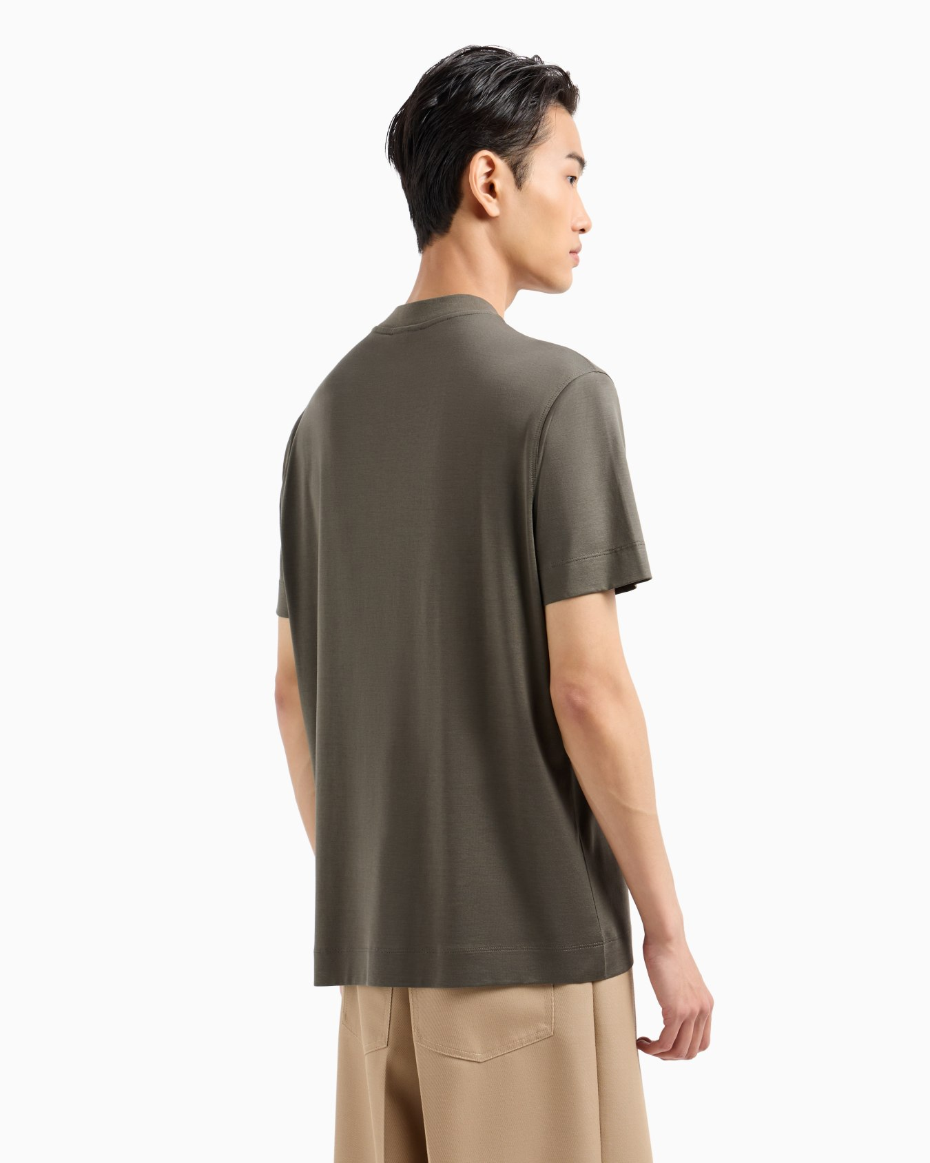 T-Shirt manica corta girocollo con logo flock 6D1TR3 1JOSZ 0661 EMPORIO ARMANI Eagle chimera 