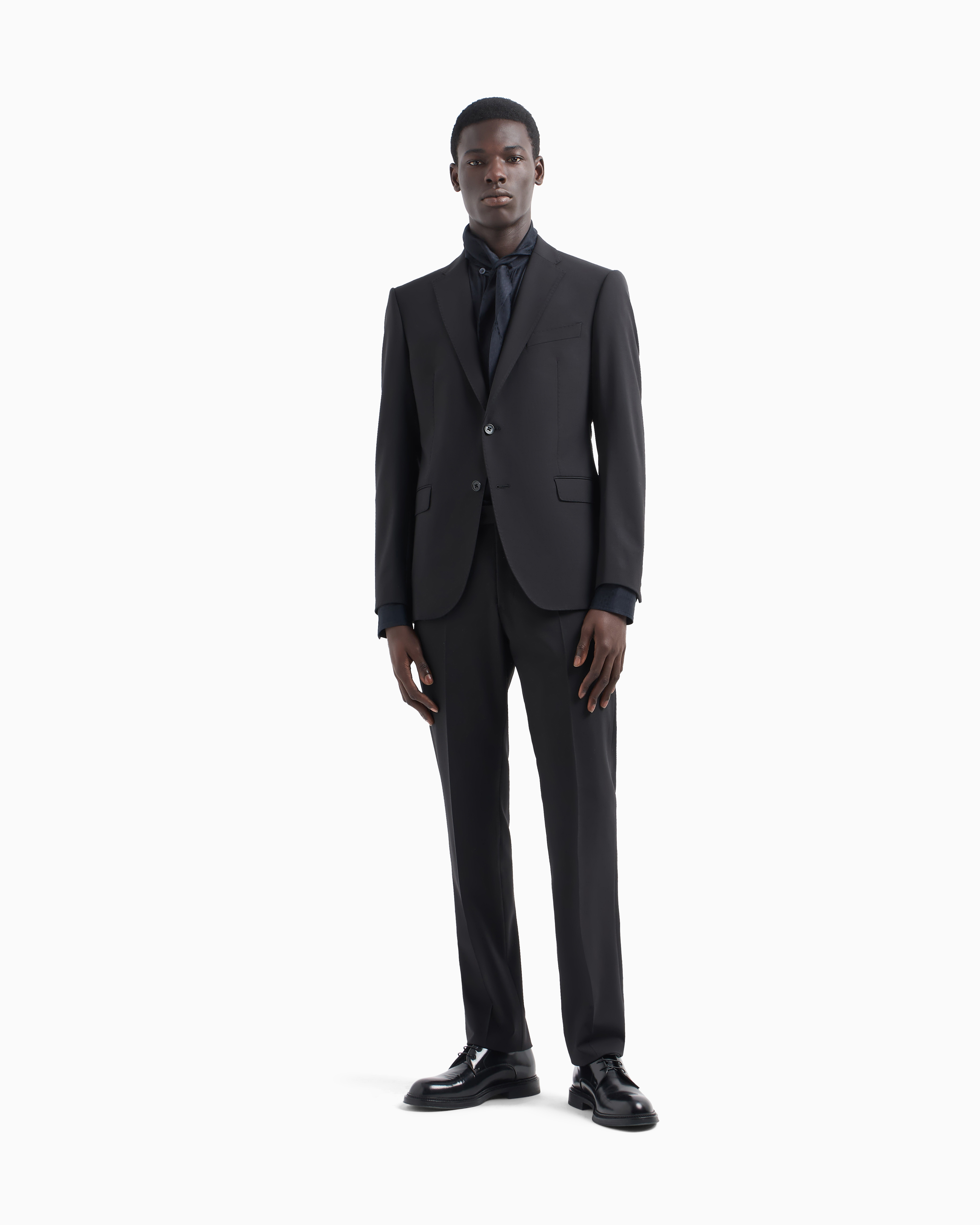 Abito in lana bi-stretch EM000030 TE10404 UC001 EMPORIO ARMANI Black 